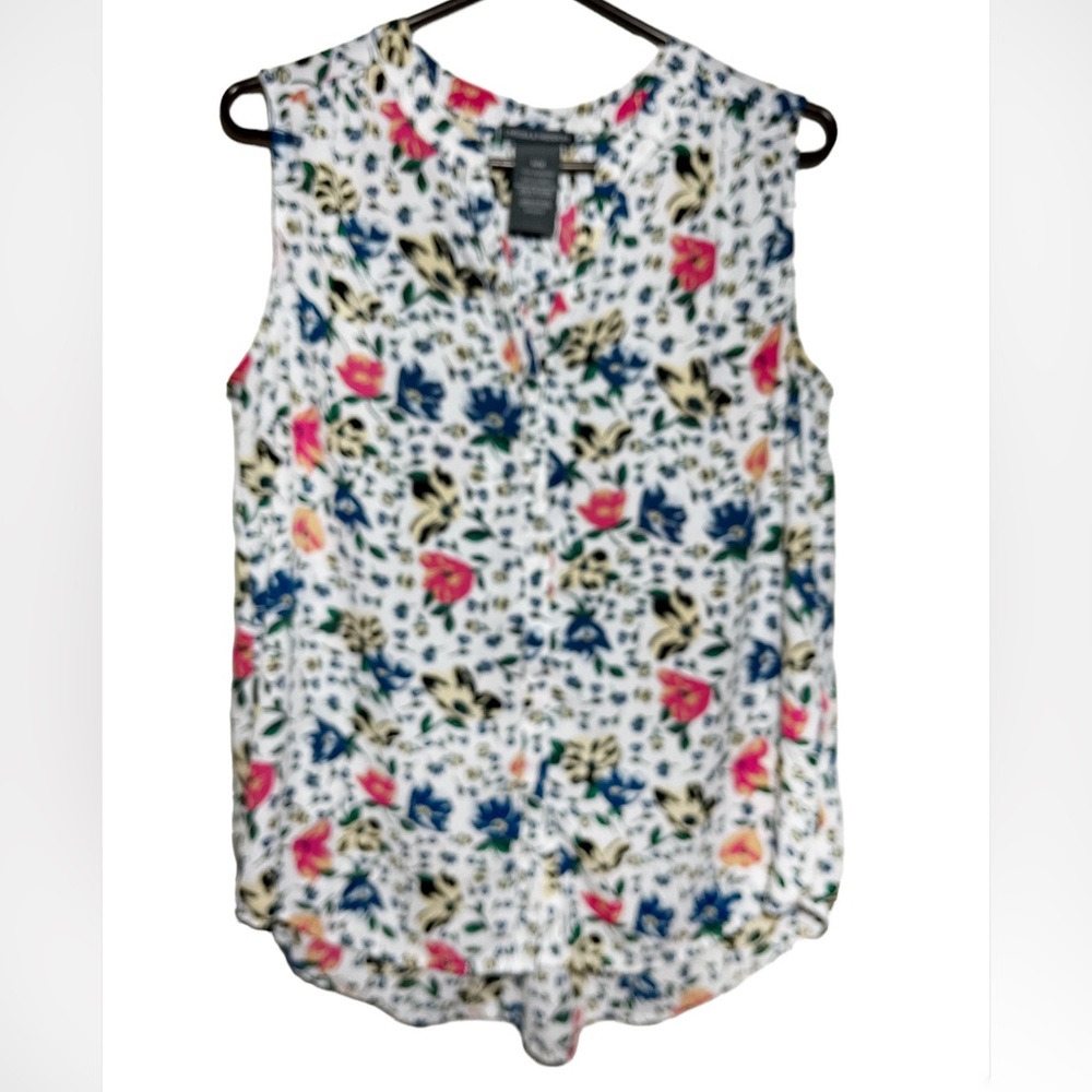 CHELSEA & THEODORE Floral Women’s Sleeveless Top‎ Sz M